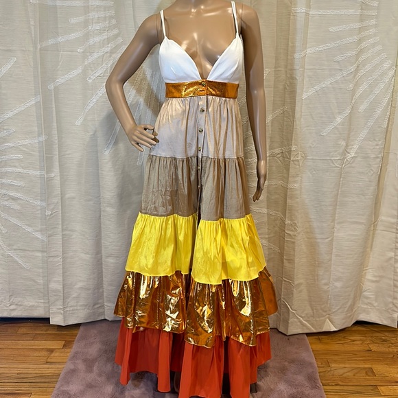 Kimberly Goldson Tiered Ombré Maxi Dress - Picture 4 of 10